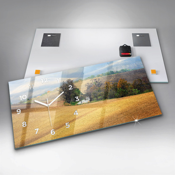 Vízszintes üvegóra Morvaország vidéki táj