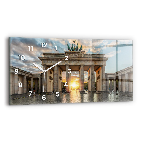 Vízszintes üvegóra Brandenburgi kapu Berlinben