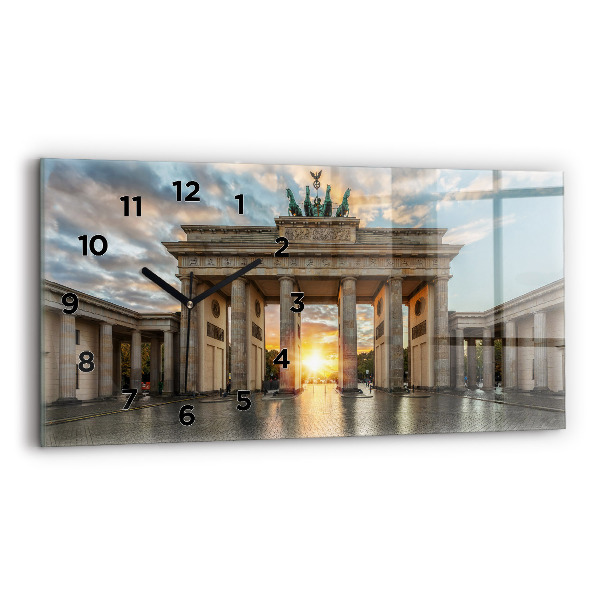 Vízszintes üvegóra Brandenburgi kapu Berlinben
