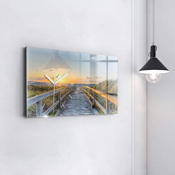 Vízszintes üvegóra Tengerparti nyaralás