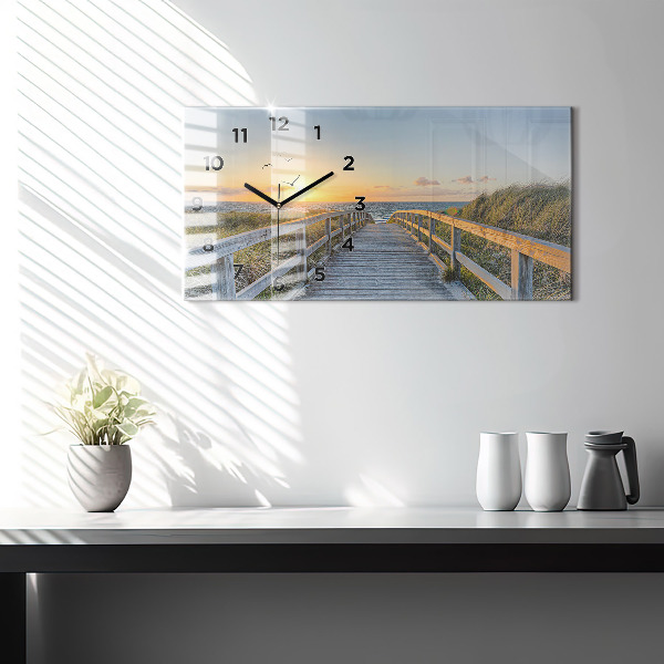 Vízszintes üvegóra Tengerparti nyaralás