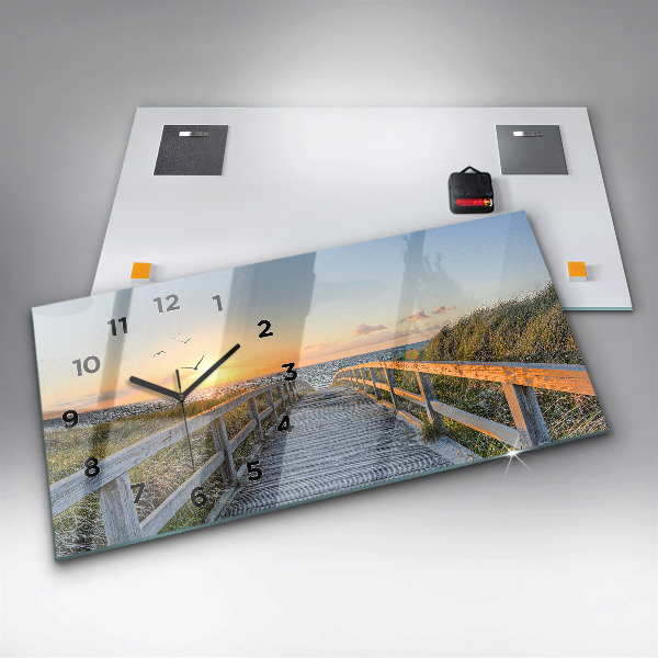 Vízszintes üvegóra Tengerparti nyaralás