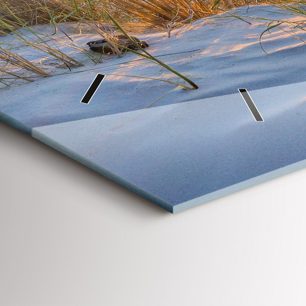 Vízszintes üvegóra Naplemente a tenger felett