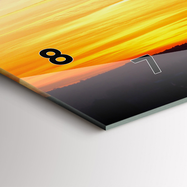 Vízszintes üvegóra Épület és naplemente