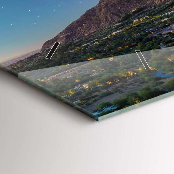 Vízszintes üvegóra Hegyi táj