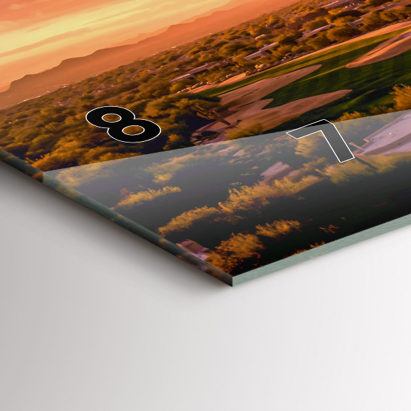 Vízszintes üvegóra Észak-Scottsdale naplemente