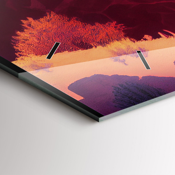 Vízszintes üvegóra Arizona sivatagi illusztráció