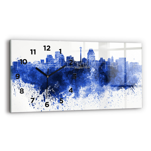 Vízszintes üvegóra San Antonio akvarellek