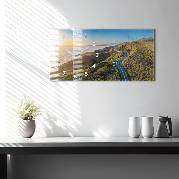 Vízszintes üvegóra Az út San Franciscóba