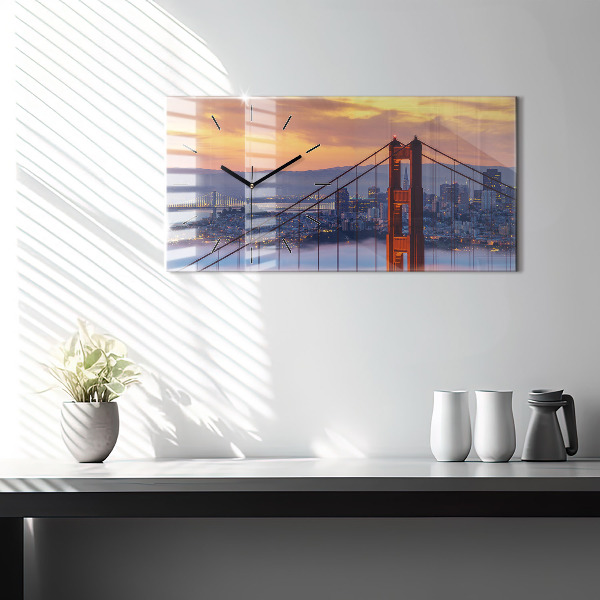 Vízszintes üvegóra San Francisco híd