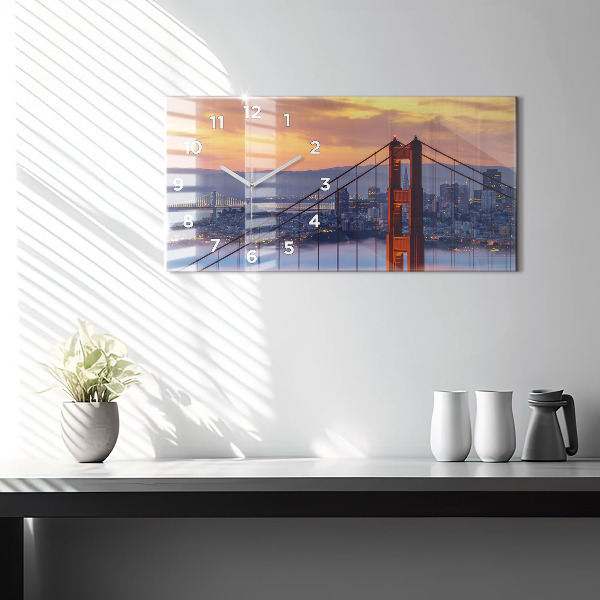 Vízszintes üvegóra San Francisco híd