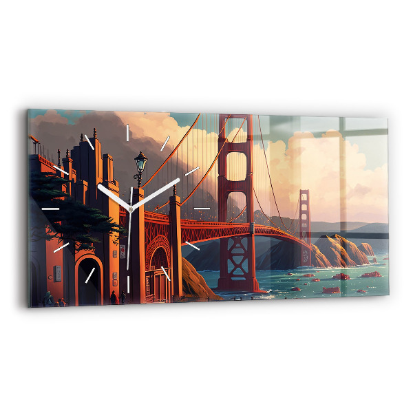 Vízszintes üvegóra San Francisco híd