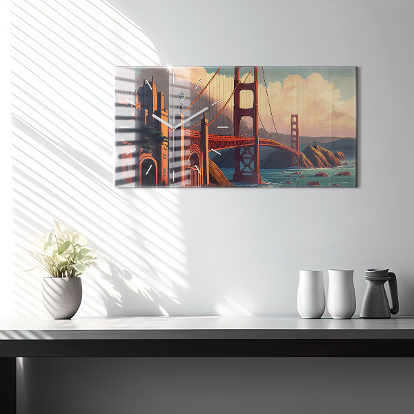 Vízszintes üvegóra San Francisco híd