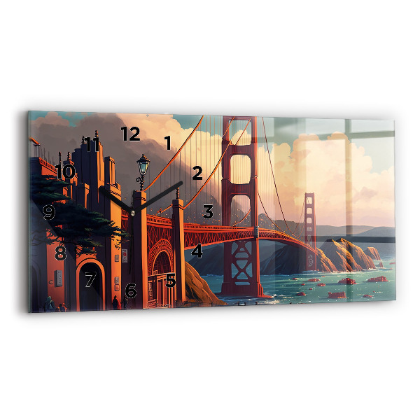 Vízszintes üvegóra San Francisco híd