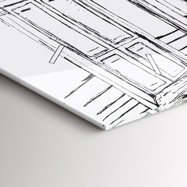 Vízszintes üvegóra Provence város rajza