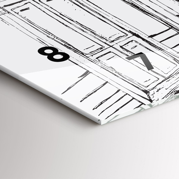 Vízszintes üvegóra Provence város rajza