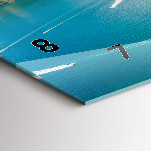 Vízszintes üvegóra Egy sziget Thaiföldön