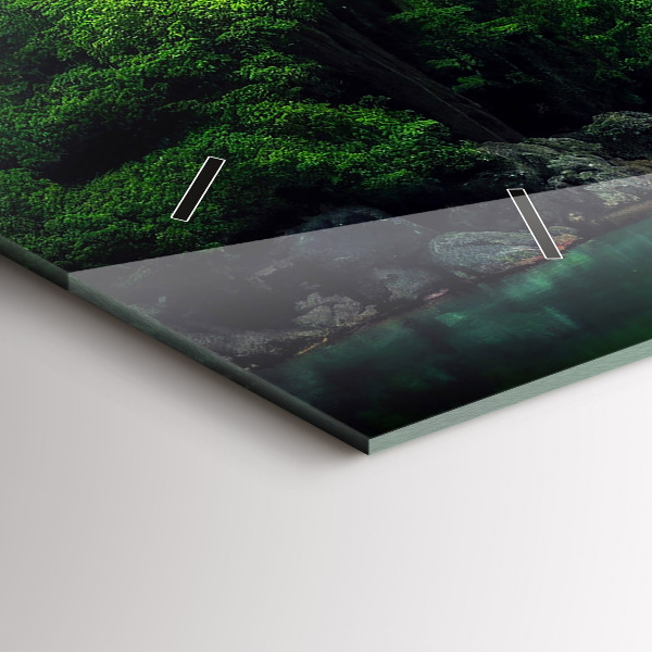 Vízszintes üvegóra Thaiföld természeti tája