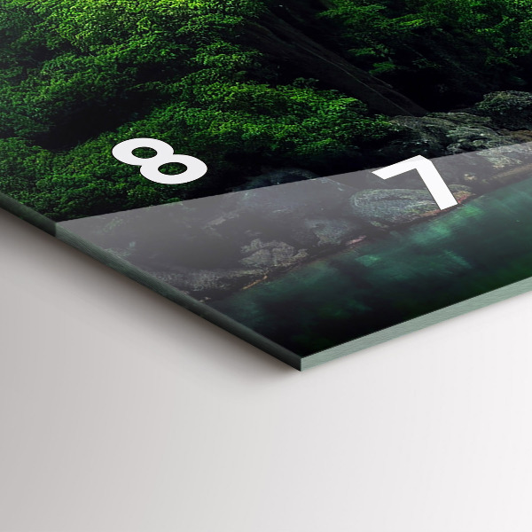 Vízszintes üvegóra Thaiföld természeti tája