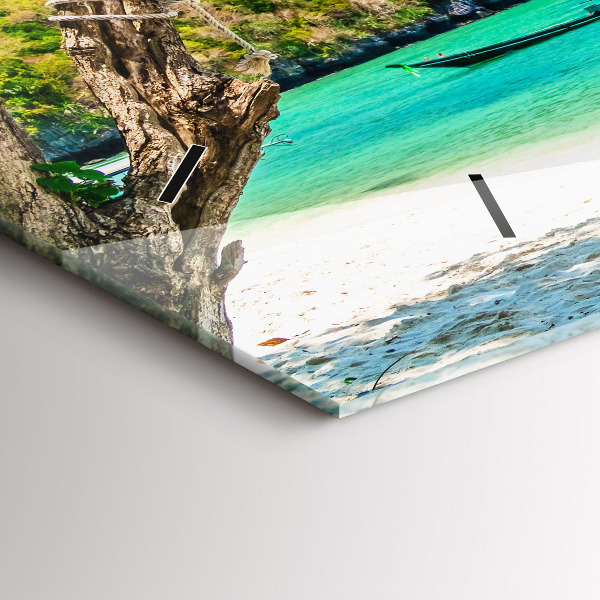 Vízszintes üvegóra Napos sziget Thaiföld