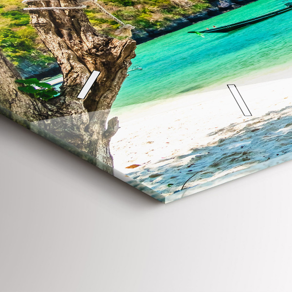 Vízszintes üvegóra Napos sziget Thaiföld