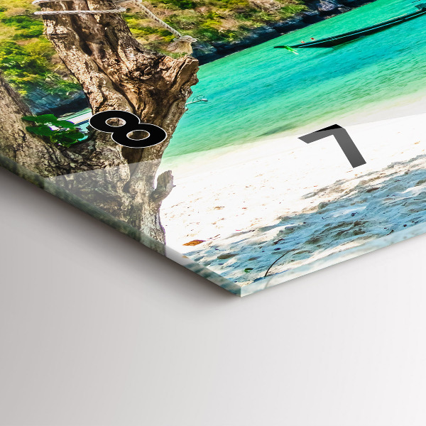 Vízszintes üvegóra Napos sziget Thaiföld