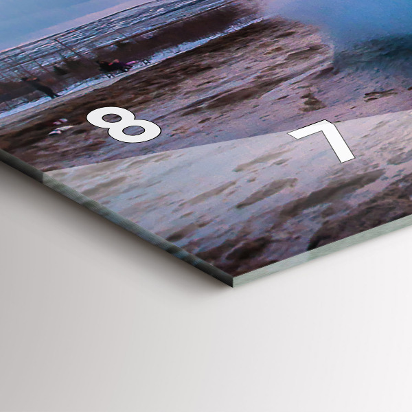 Vízszintes üvegóra Gejzír Izland szigetén