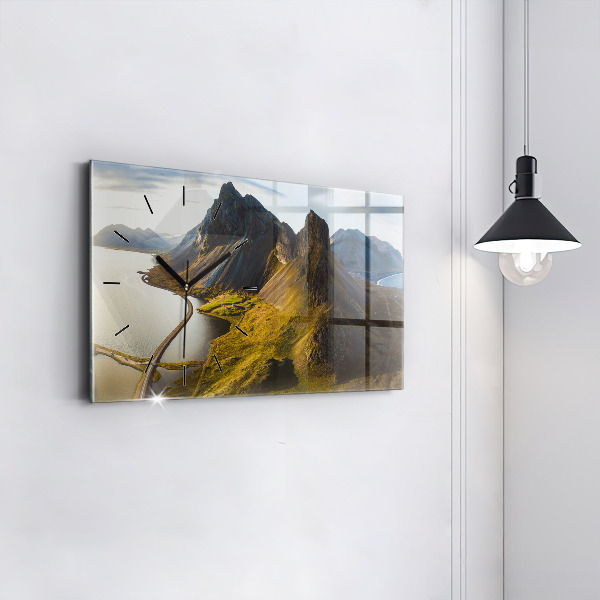 Vízszintes üvegóra Út Izlandon