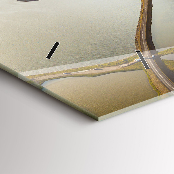 Vízszintes üvegóra Út Izlandon