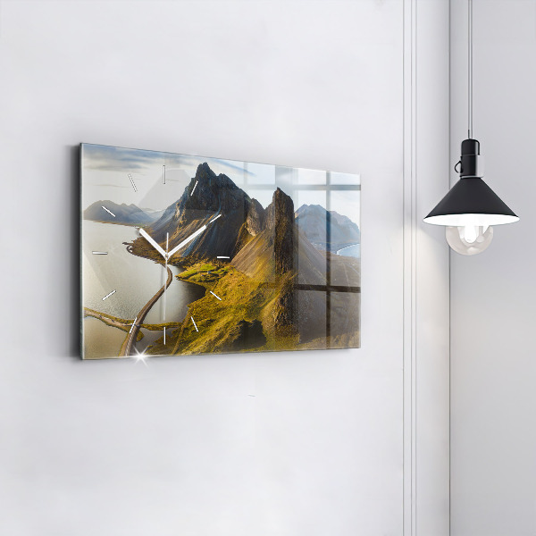 Vízszintes üvegóra Út Izlandon