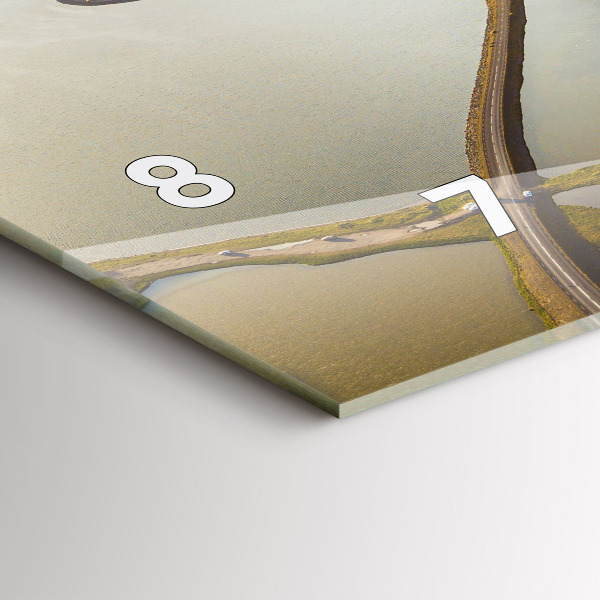 Vízszintes üvegóra Út Izlandon