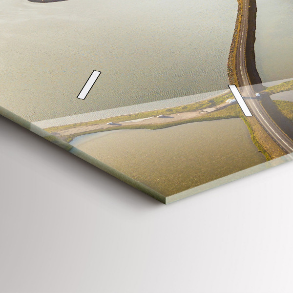 Vízszintes üvegóra Út Izlandon