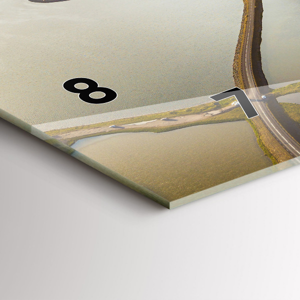 Vízszintes üvegóra Út Izlandon