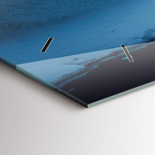 Vízszintes üvegóra Sátor Izland hegyei között