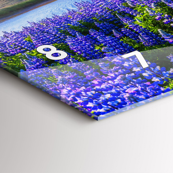 Vízszintes üvegóra Hegyekre néző Izland