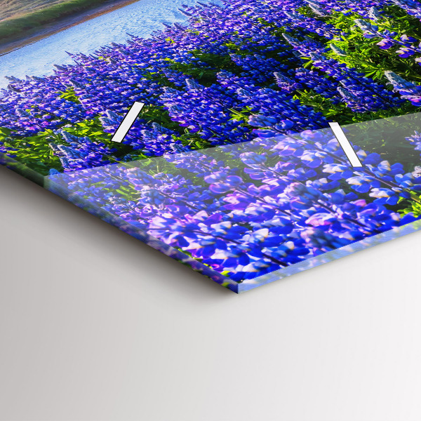 Vízszintes üvegóra Hegyekre néző Izland