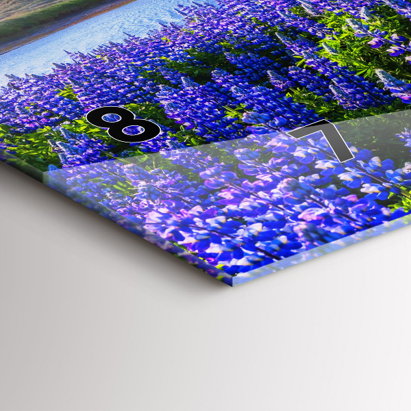 Vízszintes üvegóra Hegyekre néző Izland