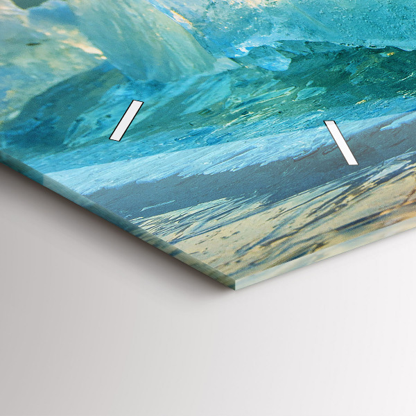 Vízszintes üvegóra Jéghegy és napkelte