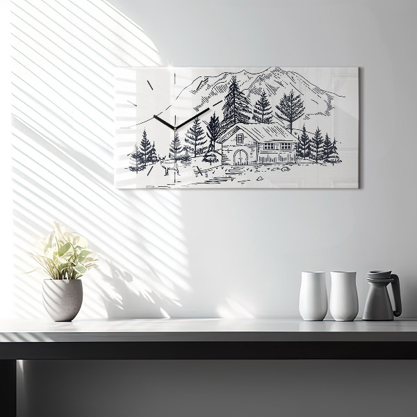 Vízszintes üvegóra Rajzfilm város