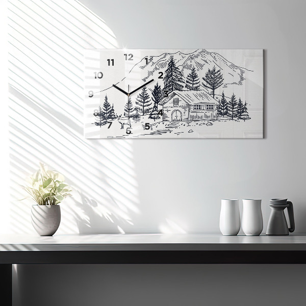 Vízszintes üvegóra Rajzfilm város