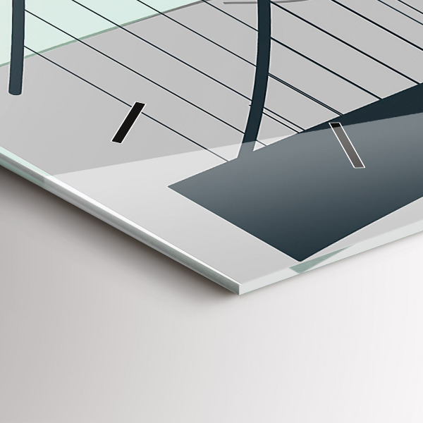 Vízszintes üvegóra Zöld híd