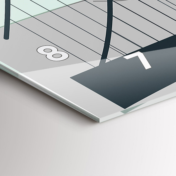 Vízszintes üvegóra Zöld híd