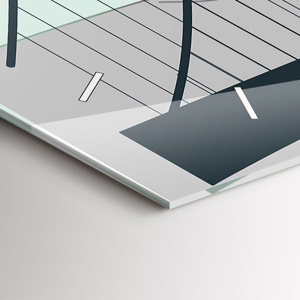 Vízszintes üvegóra Zöld híd