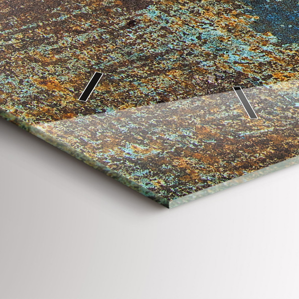 Vízszintes üvegóra Régi fém textúra