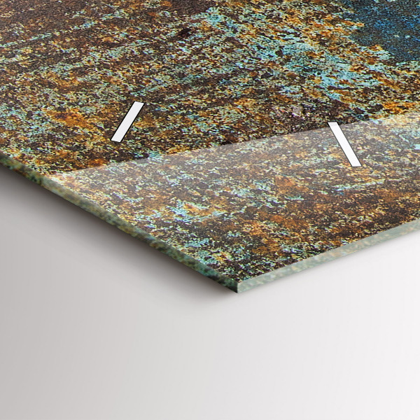 Vízszintes üvegóra Régi fém textúra