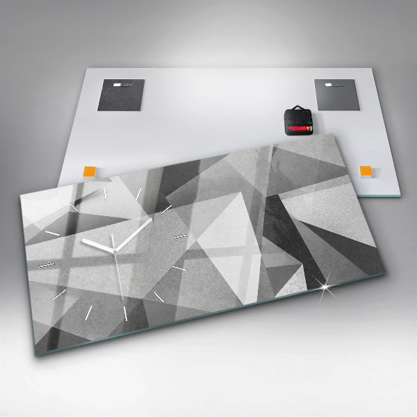 Vízszintes üvegóra Szürke geometriai absztrakció