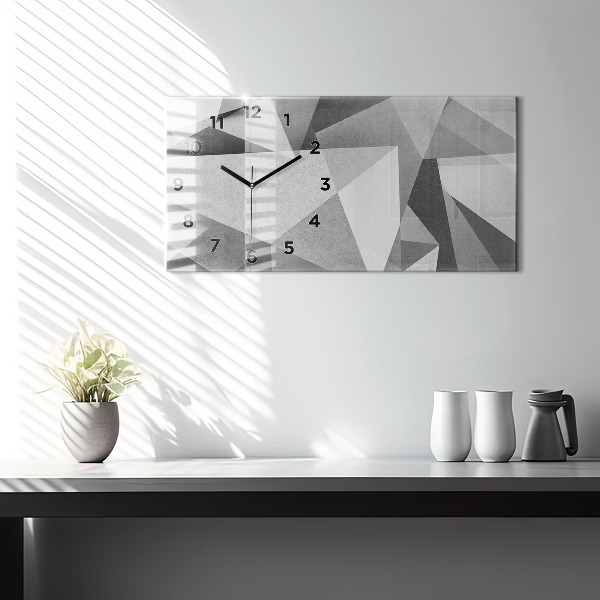 Vízszintes üvegóra Szürke geometriai absztrakció