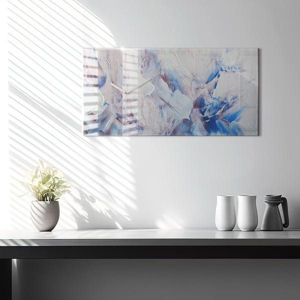 Vízszintes üvegóra Absztrakt festék textúra