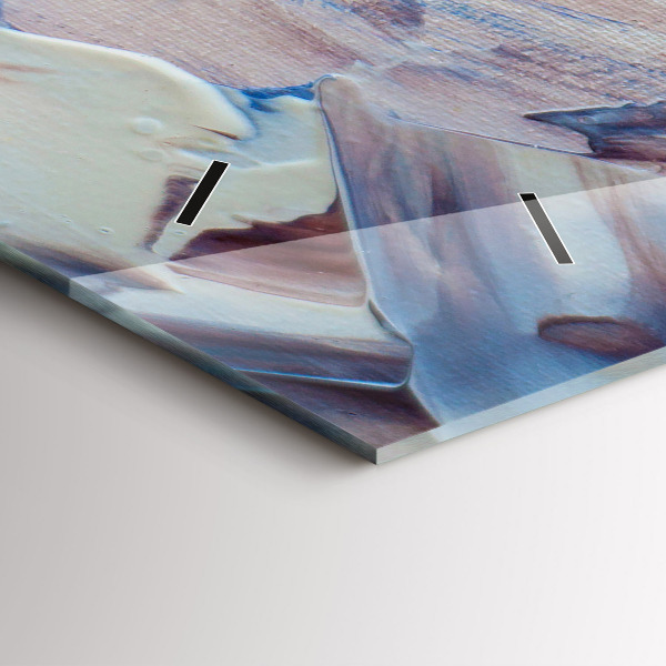 Vízszintes üvegóra Absztrakt festék textúra