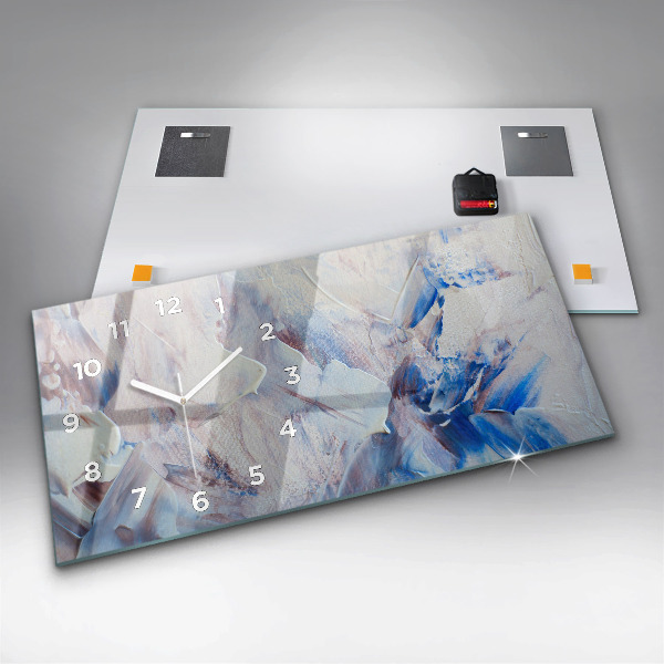 Vízszintes üvegóra Absztrakt festék textúra